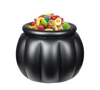 Yiohejy Glacière à Boissons Gonflable Halloween, Glacière Gonflable en Forme De Chaudron Halloween, Porte-Boissons Noir 56x46 Cm Récipient Bonbons Aliments Apéritifs Bière Fraîche