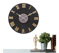 Yiohejy Horloge d'extérieur pour terrasse, Grande Horloge créative étanche, Style Disque, minuterie décorative, Dispositif de chronométrage à Piles pour Lieu de Travail, Maison, Jardin