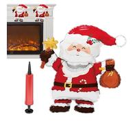 Yiohejy Kit de ballons de Noël | Décoration sapin de Noël renne Père Noël - Ballons gonflables sur pied | Pour fête, anniversaire, Nouvel An, vacances d'hiver