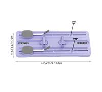 Yiohejy Kit Reformer Pilates, Plateforme de Réforme Pilates Fitness pour Femmes, Équipement d'Entraînement Complet pour Renforcement du Core et Salle de Sport à