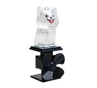 Yiohejy Mini figurines de chien - Décoration lumineuse de moto | Statues d'animaux à énergie éolienne - Pour moto, vélo, scooter, cyclisme en plein air, guidon, équitation de nuit, femmes et hommes
