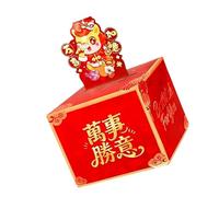 Yiohejy Money Pull Box - Poche à Espèces de Stockage pour Nouvel An - Cadeau Nouvel An avec Surprise,Cadeau Pour Filles Garçons Ados Famille