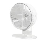 Yiohejy Roue pour Hamster, Hamster Exercice Wheel - Roueur de Course à File d'exercice Transparent - Accessoires de Hamster acryliques réglables en Hauteur pour Gerbille, Furet, hérisson, Petits