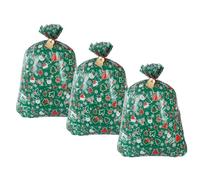 Yiohejy Sacs À Biscuits De Noël - 3 Pièces Pochette Étiquettes Attaches Organiseur - Sacs Cadeaux Festifs,Pour Stockage De Bonbons, Chocolats, Pâtisseries Et Petits