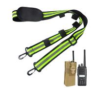 Yiohejy Sangle Porte Radio | Bretelle Réfléchissante et Réglable | Fournitures Extérieur pour Chasse Communication Ceinture Téléphone Pompier Lampe Enceinte Sac Enseignant | Gilet de Sécurité