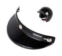 Yiohejy Visière de casque avec design à trois clips, accessoires de bord de casque vintage, protection solaire, avec triple boucle en acier inoxydable, résistant à l'usure, pour moto