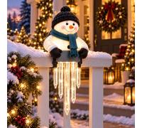 yiokeo Winter Glow Snowman Icicle Light Decor, Christmas Outdoor Decorations (1PCS)
