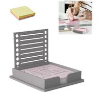 Yiokii Poste-It Pochoir pour bloc-notes avec pochoir, distributeur de notes post-it, organiseur de listes de petites choses à faire et porte-notes pour mon bureau