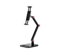 Yiokii Support de bureau portable en métal de 40,6 cm - Support universel extensible - Support de base pliable externe vertical (3 nœuds)