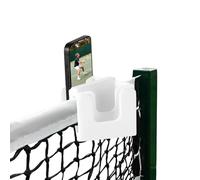 YioQio Support de téléphone pour filet de tennis, support de caméra double vue sur le terrain, support de téléphone imprimé 3D pour enregistrement de match de tennis, analyse de l'entraînement et