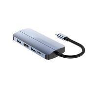 YIORYO Adaptateur multiport USB 5 en 1 - 2 ports USB, extenseur de port USB, dongle portable en aluminium avec sortie HDMI 4K