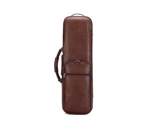 YIORYO Étui de voyage pour violon 4/4 (taille complète) | Hygromètre | Bretelles réglables, marron foncé, Taille unique