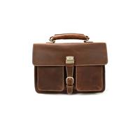 YIORYO Mallette en cuir for hommes, sac à bandoulière for ordinateur portable, sac à bandoulière for travail d'affaires, étui attaché for avocat(Brown)