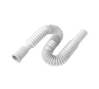 YIOVVOM Tube de vidange simple flexible et extensible en S en plastique universel pour évier de cuisine, salle de bain, lavabo de salle de bain