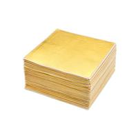 YIPFEN 100 Feuilles Imitation Feuille d'or pour Loisirs Créatifs, Art & Décoration - Qualité Supérieure pour DIY, Peinture Acrylique & Nail Art. Sublimez vos créations avec un effet Or éclatant.