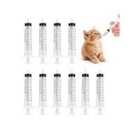 YIPFEN 15pcs Seringues en Plastique Réutilisables sans Aiguille, Seringue Alimentaire pour Nourrir Petits Animaux, Peinture Artistique, Applicateur de Colle (10ml)