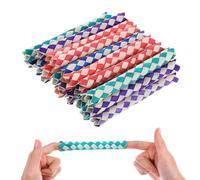 YIPFEN 20 pièces Piège à Doigts Chinois Traditionnel, Claque Doigts Petard Enfant, Doigts Chinois, Jouet pour Enfants et Adultes Cadeaux d'Anniversaire (Couleurs Assorties)