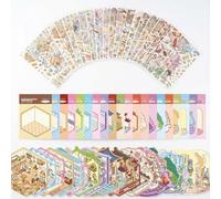 YIPFEN 20 Sets Autocollants De Scène Avec 1 Pincette, Stickers 3D, Stickers Stitch, Diy Adorables Autocollants Pour Garçons et filles