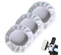 YIPFEN 3 PCS Housses de Polissage en Laine d'Agneau pour Machines à Polir Einhell CE-CB 18/254 Li, CC-PO 90, Compatibles avec Plateaux de 220mm-250mm