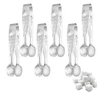 YIPFEN 6 PCS Mini Pinces à Sucre, Pinces à Glaçons, Pinces à Salade, Pinces à Pâtisserie, Pinces à Bonbons, Pinces de Service en Acier Inoxydable pour Mariage, Fête, Bar, Buffet, Barbecue, Pique-Nique