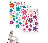 YIPFEN Autocollants Vélo Fleurs | Lot de 3 Pièces, 3 Couleurs Assorties | Stickers Imperméables, Décoratifs & Sans Résidus pour E-Bike, VTT, Voiture, Valise, Enfant.