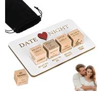 YIPFEN Dés pour Couples, Idées Amusantes pour Soirées en Amoureux, Jeu de Couple, Cadeau Original pour la Saint-Valentin, Anniversaire, Fête (avec Pochette Noire)