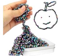 YIPFEN Ensemble d'Aimants Crack | 1 pièce, 500 Pierres Magnétiques Colorées Jeu Sensoriel Magnétique pour ASMR, Créativité, Jouets Anti-Stress, Jeu Aimant et Billes Aimantées (Coloré)