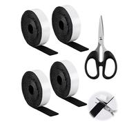 YIPFEN Feutrine Autocollante 4 Rouleaux 100x2 cm, Patins pour Meubles Antidérapants & Silencieux, Taille Adaptative Ciseaux, Protège Sol Contre Frottement & Bruit