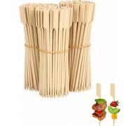 YIPFEN Mini Brochettes Cocktail Bambou 200 pcs 9cm - Surface Grainée & Pointes Serrées - Maintient Fruits & Fingerfood Fermes pour une Table Apéro Hygiénique