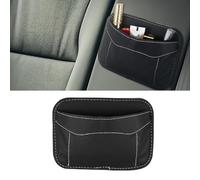 YiPHomn Organisateur de Voiture Latéral Auto-Adhésif, Mini Coffre de Rangement de Siège d'Auto, Pochette de Rangement en Cuir pour Sièges d'Auto, Poche Latérale Dossier pour Téléphone, Clés