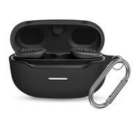 YIPINJIA Coque de protection en silicone pour JBL Endurance Race, résistante aux rayures, aux chocs, compatible avec les écouteurs JBL Endurance Race avec mousqueton (noir)