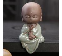 YIPOCH Petites Statues de Bouddha créatives Bouddhiste Tathagata Mignon Bouddha Sable Violet Argile thé Accessoires pour Animaux de Compagnie Budha Ornements Boutique