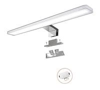 YIQAN 60cm lumière de salle de bain LED 14w 1400lm de miroir 6000K lumière blanche froide de cabinet de salle de bain éclairage de clipde maquillage 3 façons d'installer
