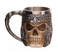 YIQI 3D Tasse de Café en Résine Boire Tasse de Thé Chope Mug pour Maison/Bureau/Partie/Halloween Tasse à Café en Acier Inoxydable Résine de Voyage 15 x 10.5cm Capacité 301-400ml