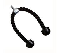 YIQI Unisexe - Corde à triceps/biceps pour adulte, noire, double extrémité