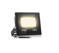 YIQIBRO 10W Projecteur LED Extérieur, Super Lumineux 1000LM Spot LED Extérieur, 3200K Blanc Chaud Éclairage Mural, IP66 Étanche, pour Jardin, Terrasse, Cour Arrière, Allée, Patio
