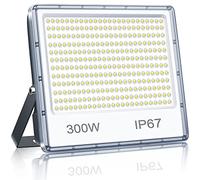 YIQIBRO Projecteur LED Exterieur 300W, 85-265V Spot LED Extérieur Avec Transformateur, 30000LM 6500K Eclairage de Sécurité D'extérieur, IP67 Imperméable Luminaire Pour Terrasse Jardin Stade Usine