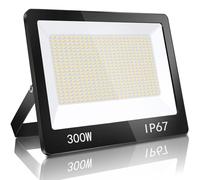 YIQIBRO Projecteur LED Exterieur 300W, IP67 Imperméable Spot LED Extérieur Avec Transformateur, 30000LM 6500K Blanc Froid Eclairage de Sécurité, Luminaire Pour Jardin Garage Usine