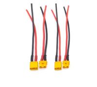 Yiqigou 2 Paires Amass XT30U Connecteurs Mâles et Femelles Adaptateur avec Fil de Silicone 18 AWG pour Batterie Lipo RC