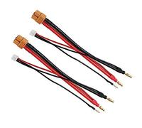 Yiqigou 2 pcs Connecteurs XT60 Femelle Câble vers Connecteur Banane Bullet 4 mm avec 2S JST-XH