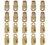 Yiqigou Lot de 10 paires de fiches bananes mâles femelles plaquées or 8 mm pour batterie RC moteur ESC