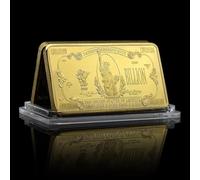 YIQILAFADA Barre d'or d'un milliard de dollars, lingot de dollar pour presse-papier accessoire de film pour cadeau fantaisie