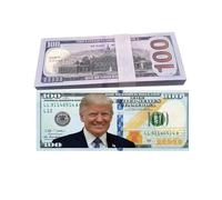 YIQILAFADA Lot de 50 billets de Donald Trump, président Donald Trump 100 dollars Bill$ en couleur avant et arrière pour rendre l'Amérique géniale à nouveau