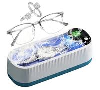 YIQILAIYA Nettoyeur Ultrasons Profond 360°, Ultrasonic Cleaner avec 300 ML Bac pour Lunettes, Bijoux et Montres avec 3 Modes de Nettoyage pour Maison, Bureau et Voyage
