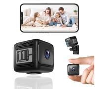 YIQILAIYA W11 Camera Surveillance WiFi Exterieure sans Fil WiFi 1080P 2.4GHz, Mini Caméra Con Vision Nocturna y Detección de Movimiento Para CASA/Oficina/Coche (iOS/Android)
