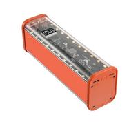 YiQinzcxg 18650 Boîte de rangement pour batterie USB C Charge rapide Source d'alimentation Boîtier avec indicateurs LCD Éclairage LED