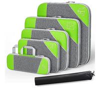 YiQinzcxg 3/6 pièces Cube d'emballage compressé Kit de rangement de voyage Sac à chaussures Visuel Bagage Portable