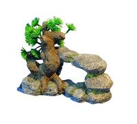 YiQinzcxg Aquarium Rockery Tree Figurine décorative pour aquarium