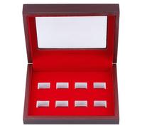 YiQinzcxg Bagues de sport Mallette pour bagues de baseball et de softball Bagues de championnat Boîte de présentation Bijoux à bords souples