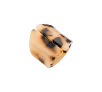 YiQinzcxg Bagues réglables en acrylique avec motif léopard Bague moderne Déclaration Bague géométrique Art Accessoires Bijoux Bague unique en acrylique avec design géométrique, comme décrit